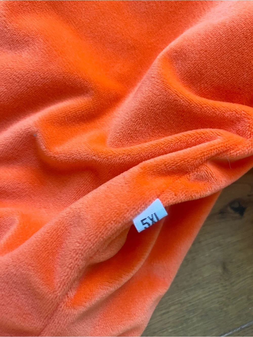 NWOT Orange Pumpkin Dog Plush Hoodie Costume - LARGE Dog - Pet Coat size 5XL